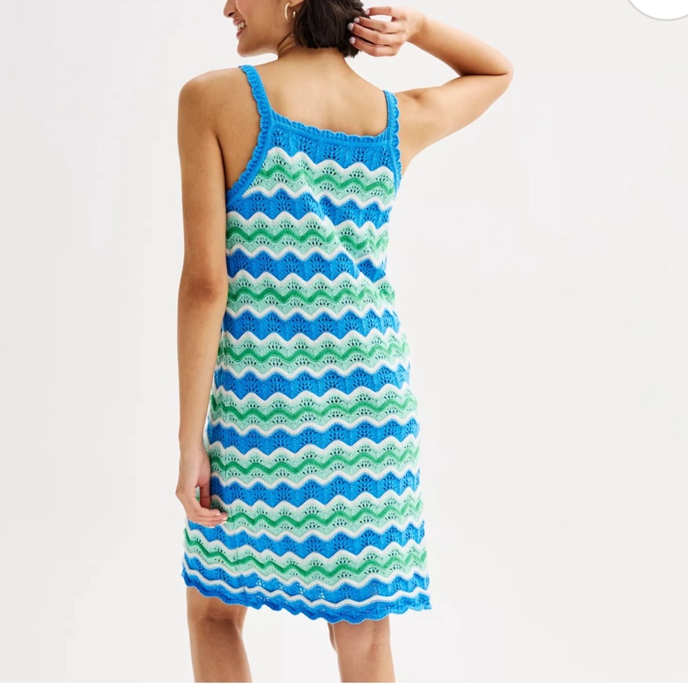 Freshman Blue and Green Knit Top- Junior